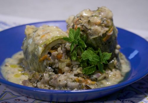 STOVETOP-STUFFED-ZUCCHINI-WITH-LEMON-SAUCE